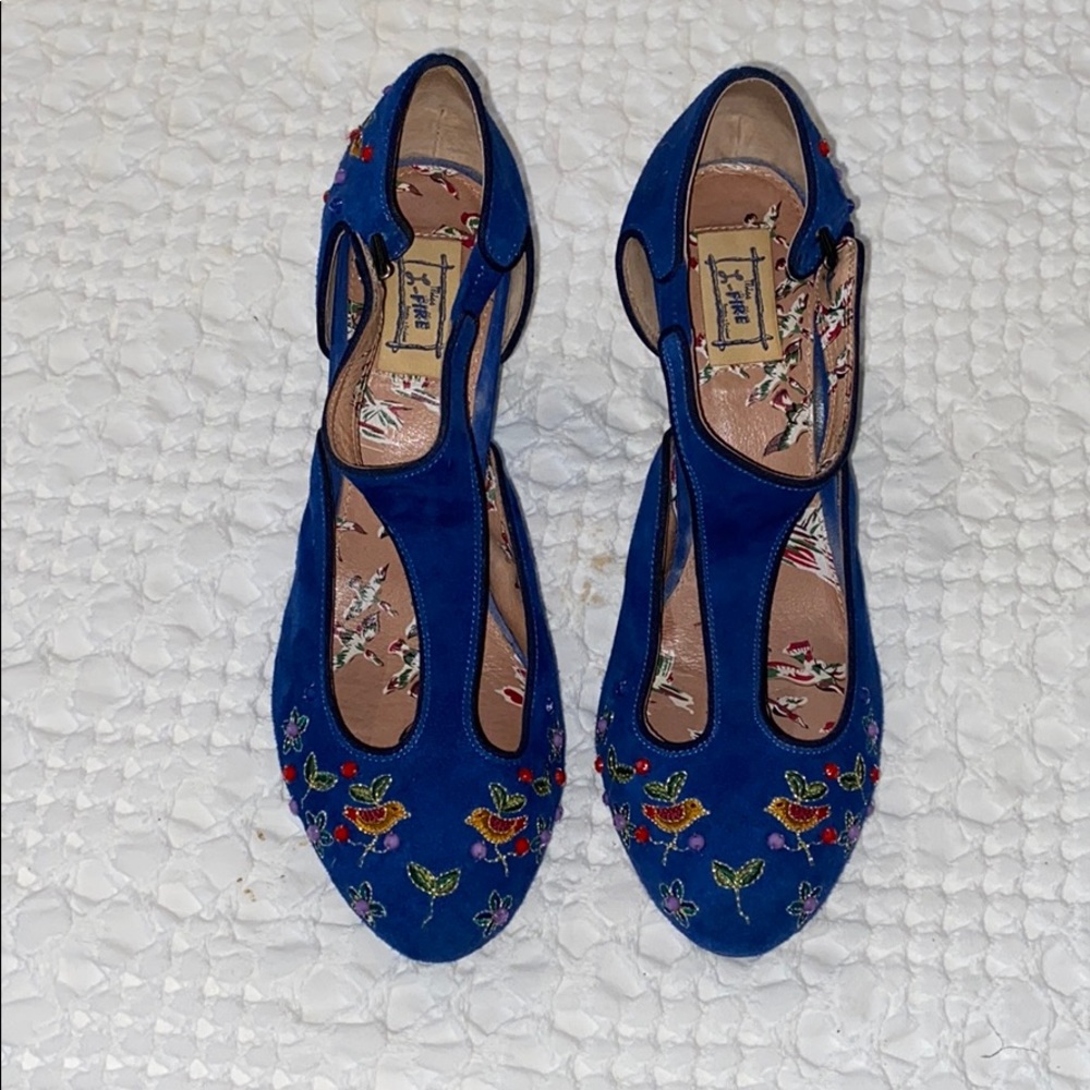 Blue suede shoes